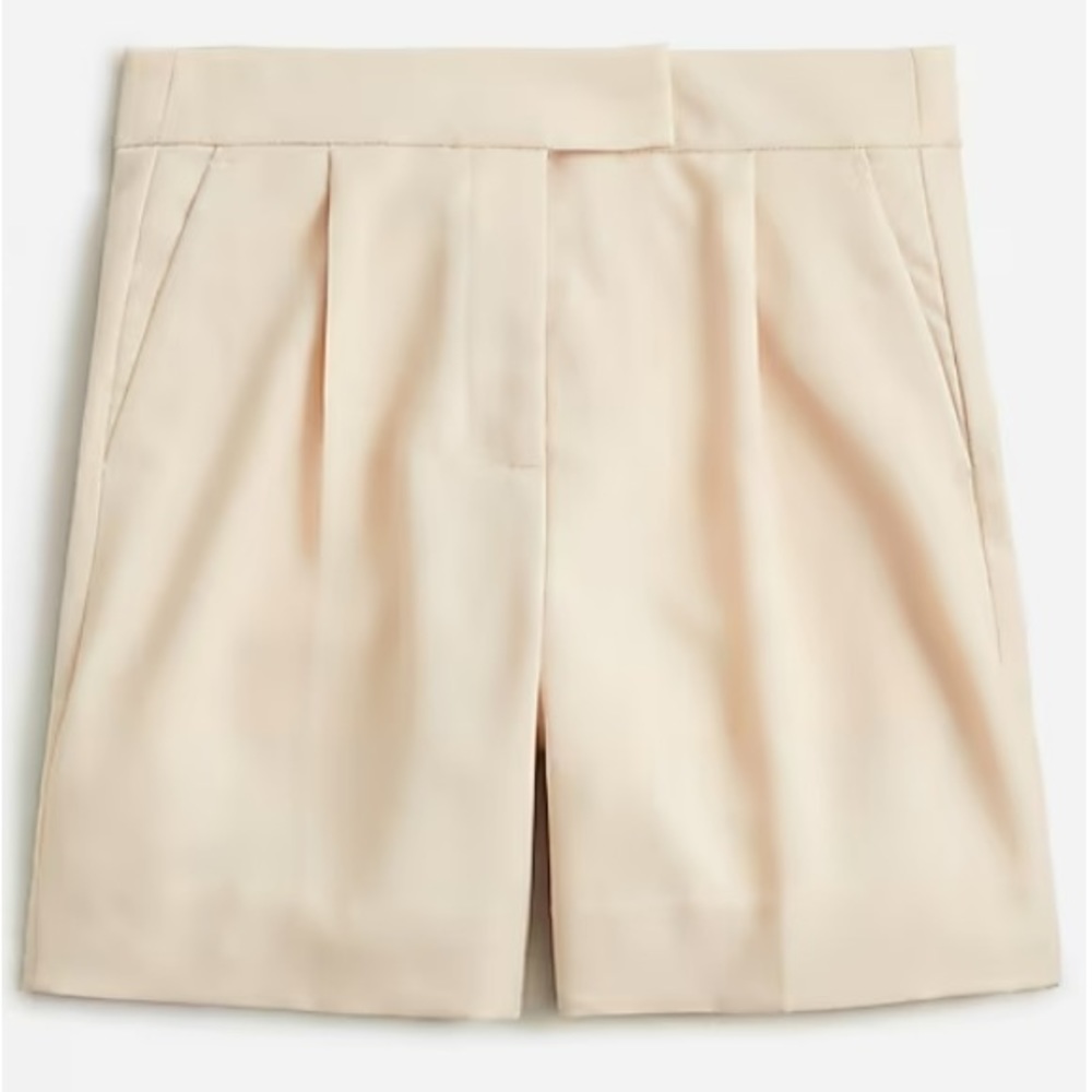 NWT Limited Edition J.Crew High Rise Crepe Suit Shorts